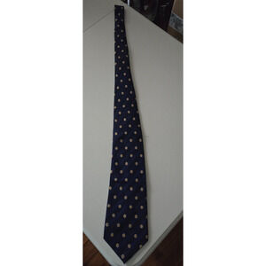 Clericci Men's Neck Tie Blue Dot Pattern Classic Width